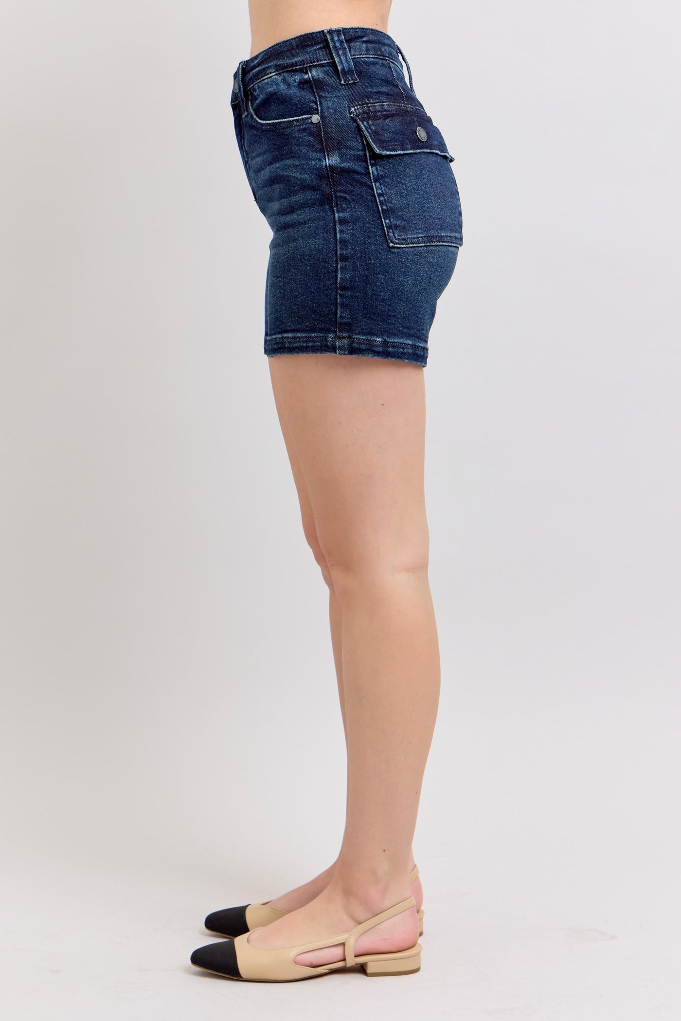 Judy Blue High Waist Flap Pocket Shorts