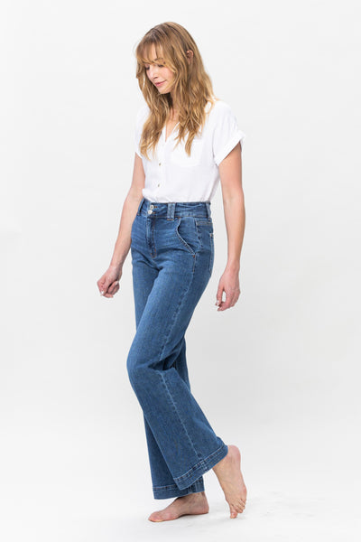 Judy Blue HW Wide Leg Jean