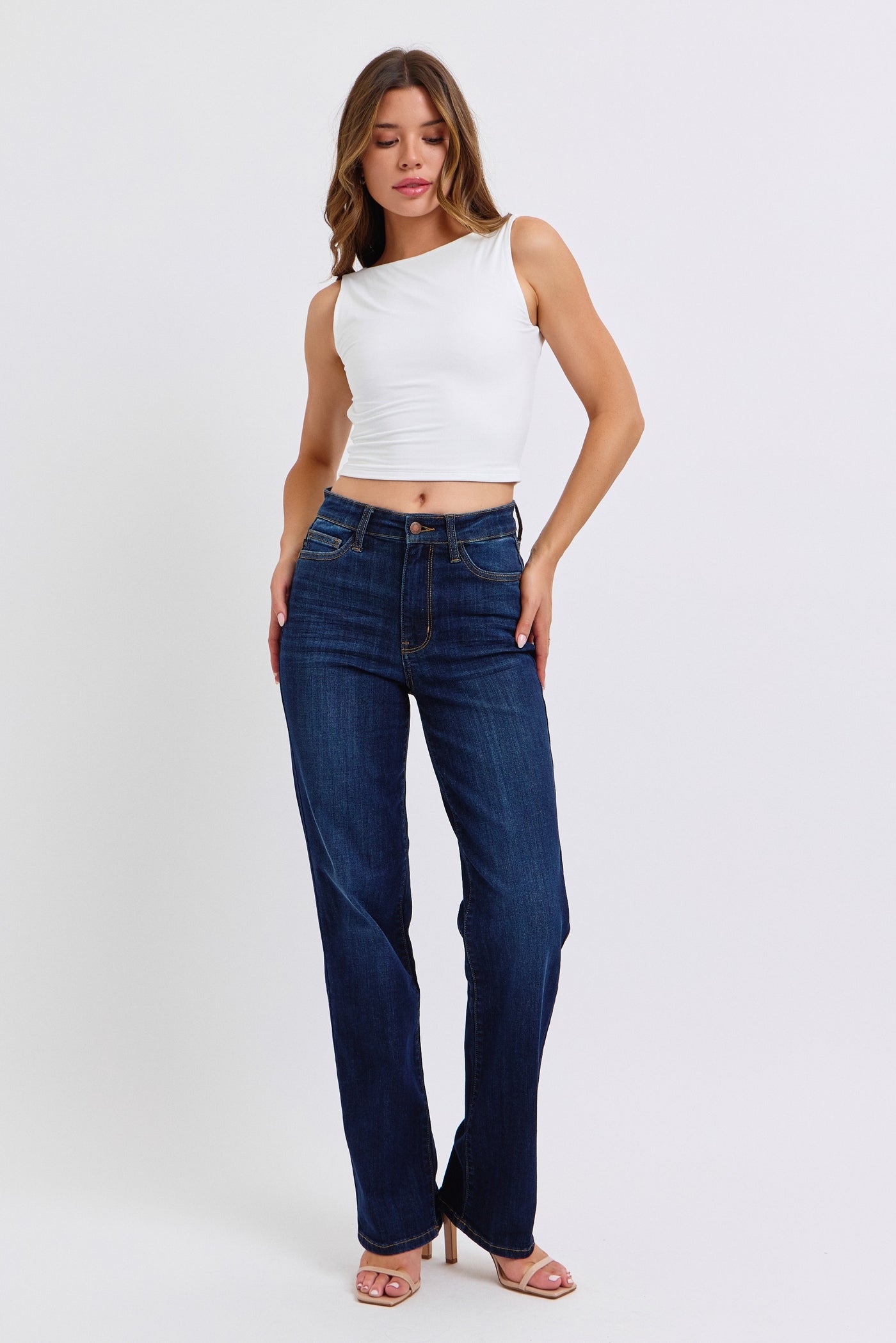 Judy Blue HW Straight Leg Jean