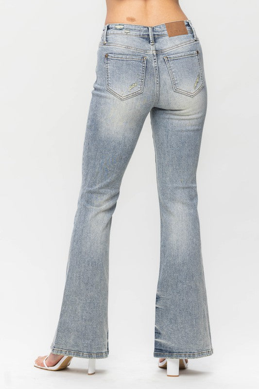 Judy Blue Mid Rise Flare Jeans