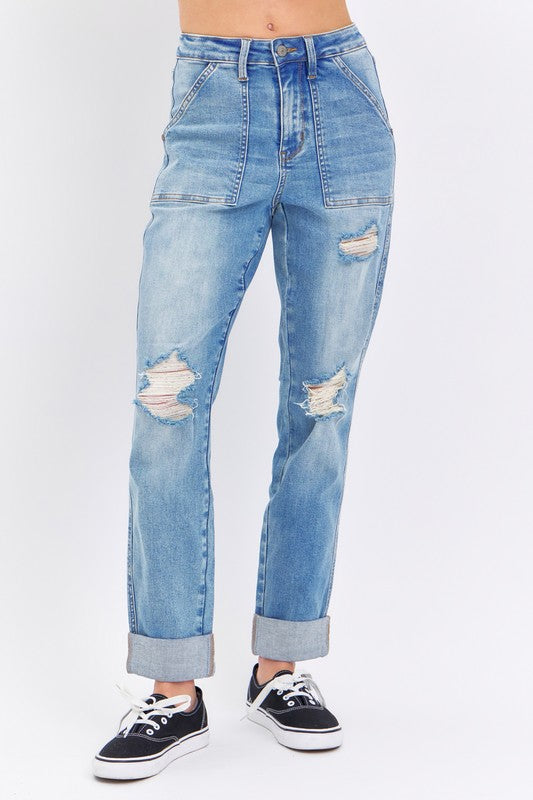 Judy Blue High Waist Boyfriend Jeans