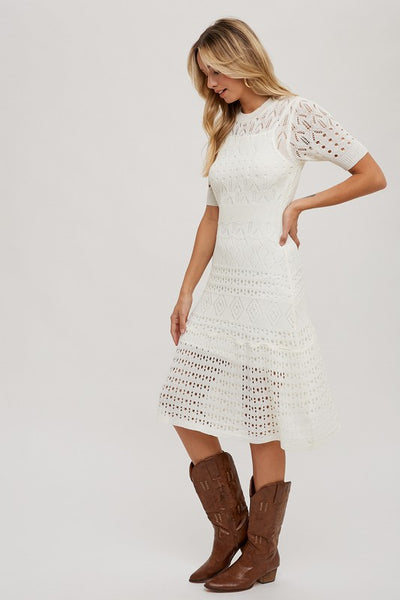 Crochet Midi Dress