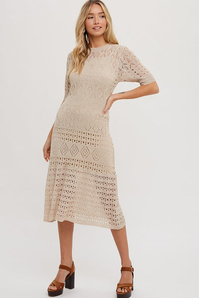 Crochet Midi Dress