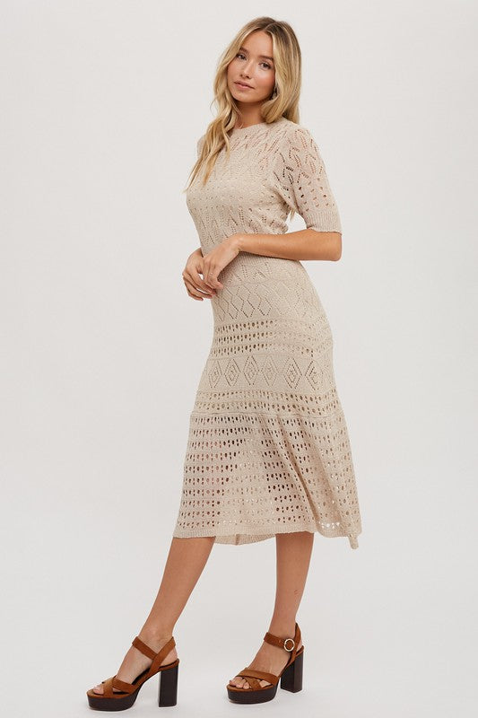 Crochet Midi Dress