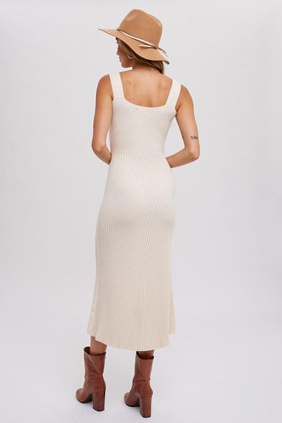 Square Neck Midi Dress