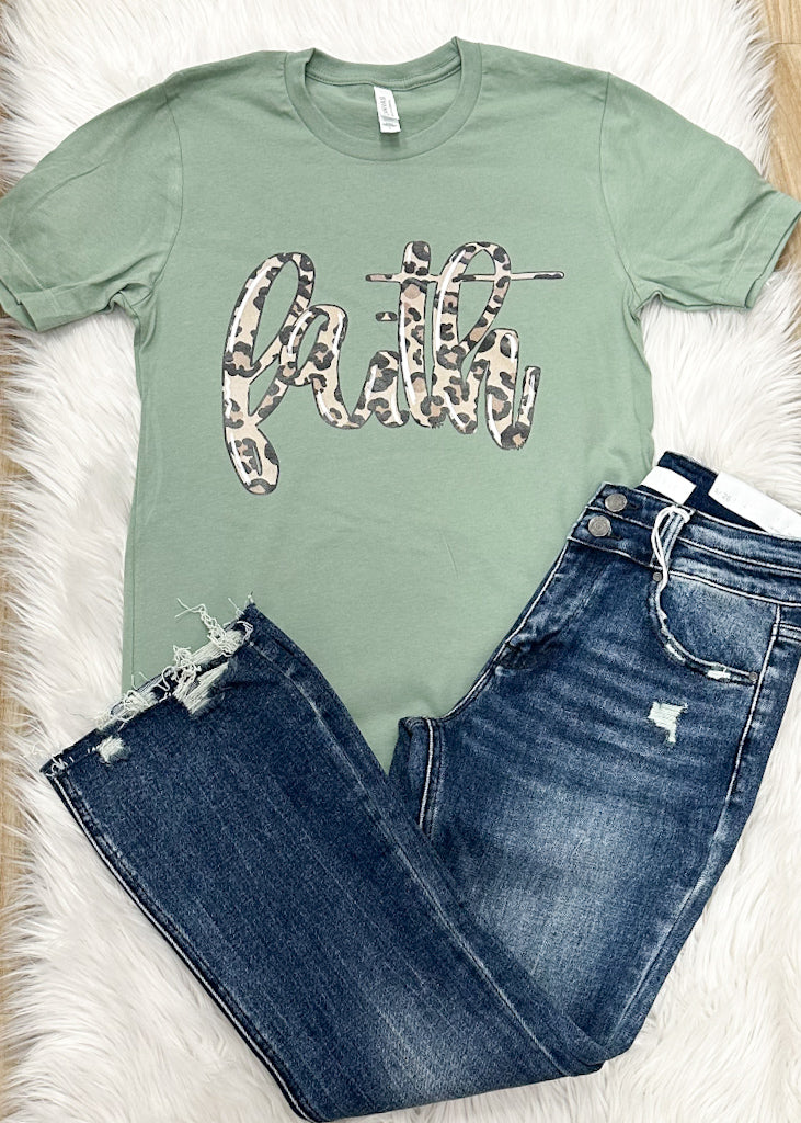 Leopard Faith Tee