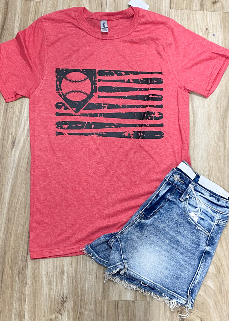 Baseball Flag Tee