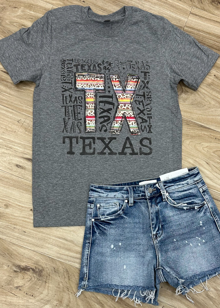 TX Serape Words Tee