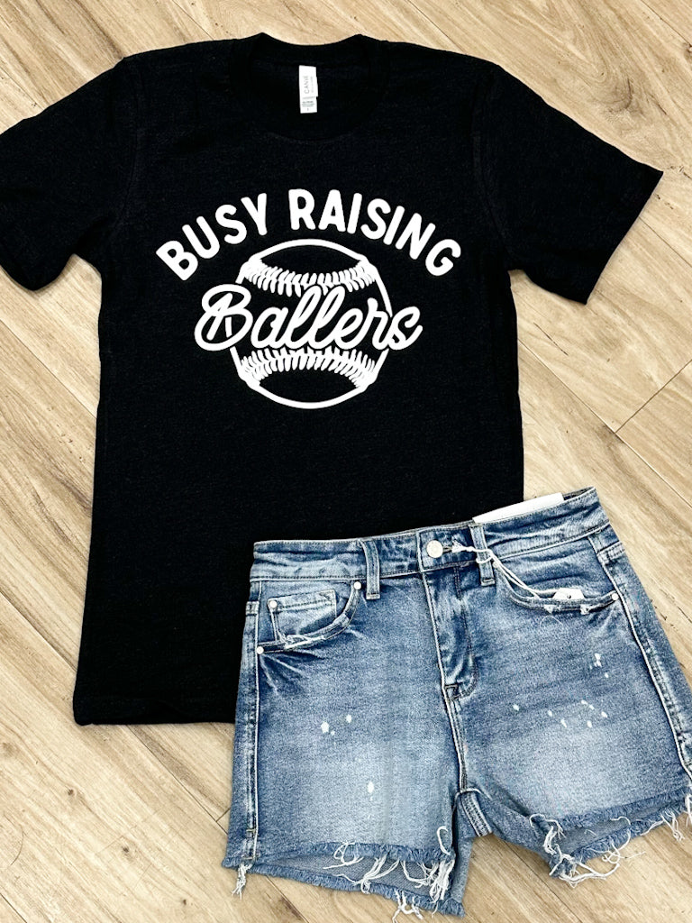 Busy Raising Ballers Tee