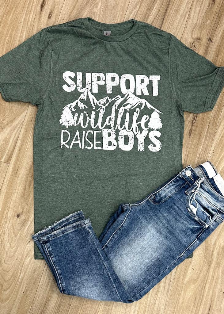 Support Wildlife Raise Boys Tee