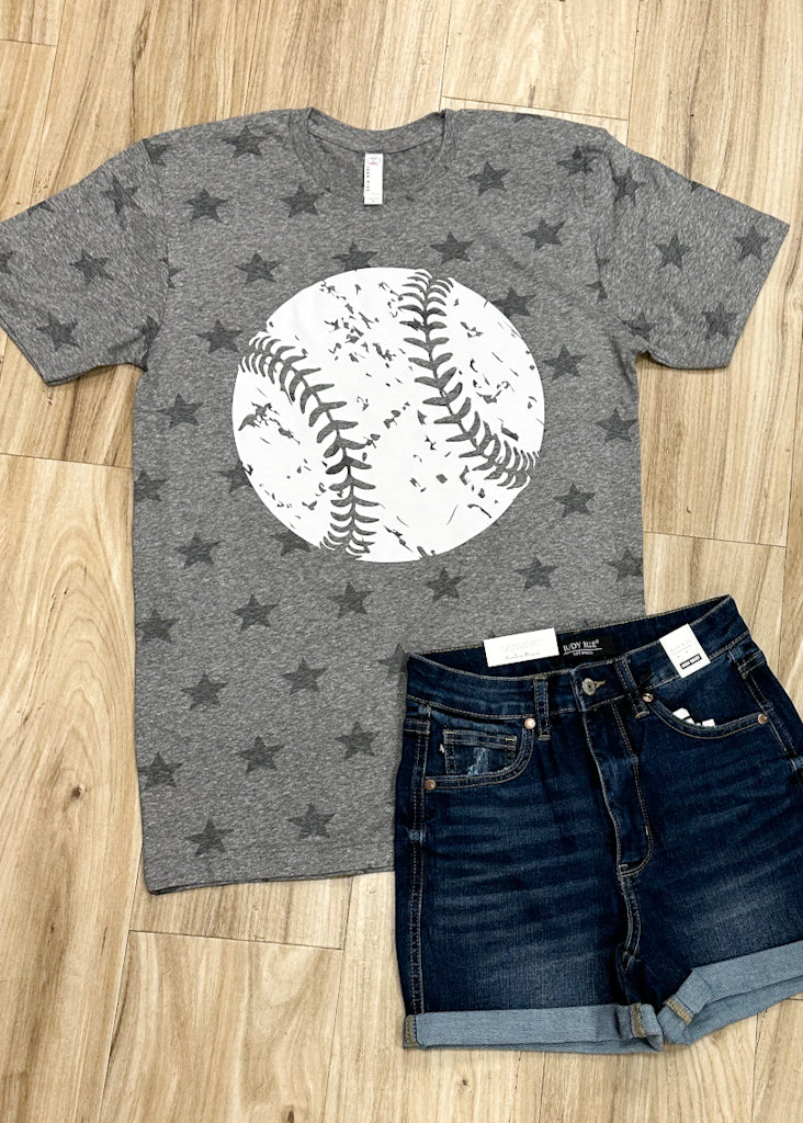 Baseball Star Print Tee