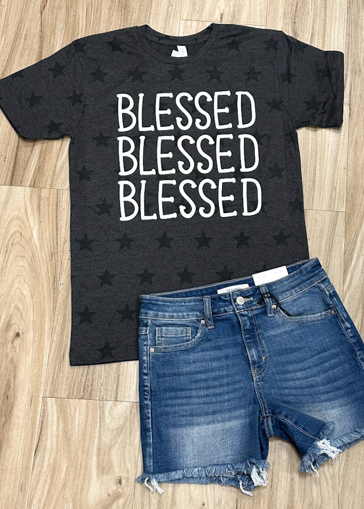 Blessed Star Print Tee