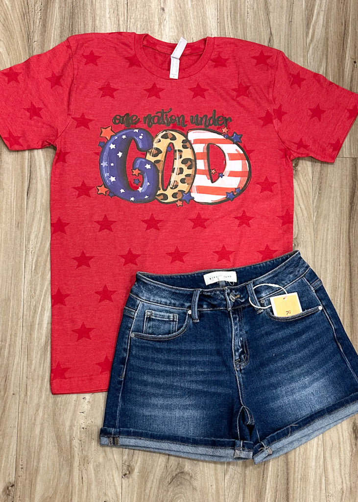 God Bless America Colorful Tee