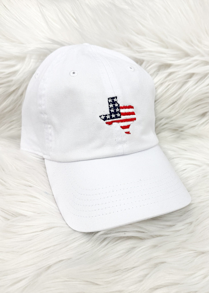 Texas Embroidered Flag Hat