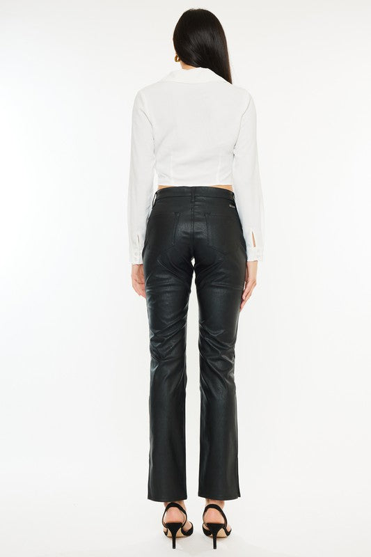 KanCan Petite Faux Leather Pants