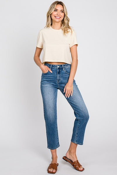 Petra High Rise Comfort Crop Jeans