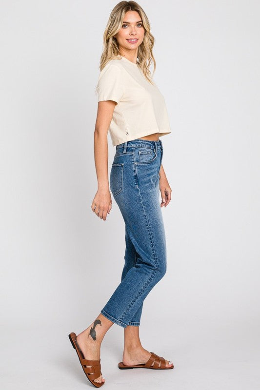 Petra High Rise Comfort Crop Jeans