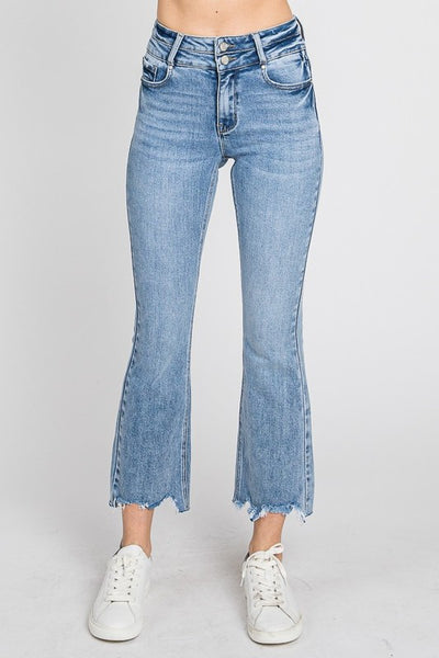 Petra High Rise Crop Bootcut Jeans