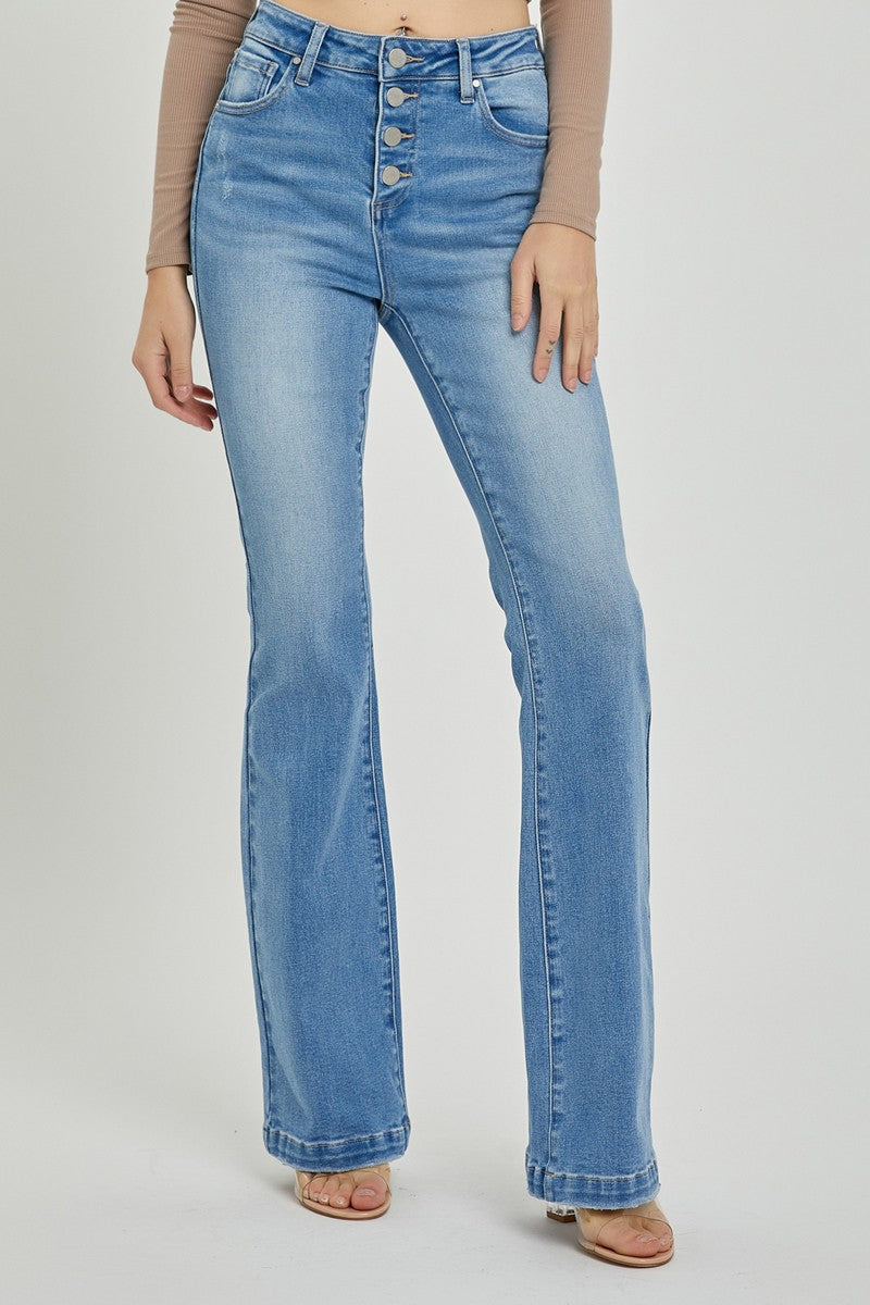 Risen High Rise Bootcut Jeans