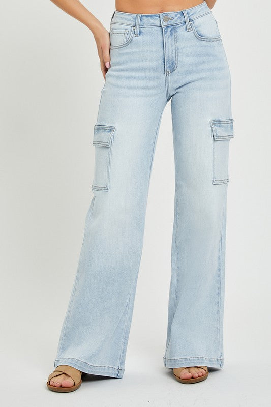 Risen High Rise Cargo Jeans