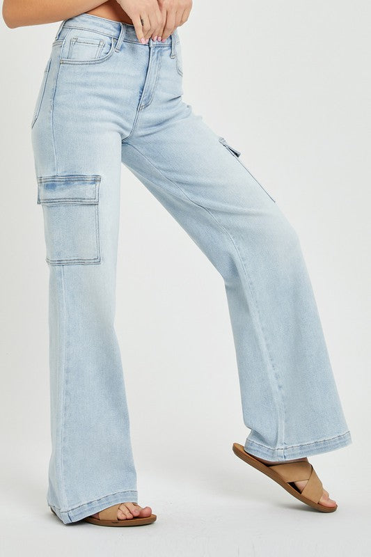 Risen High Rise Cargo Jeans