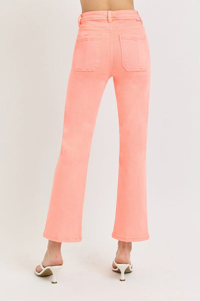 Risen High Rise Crop Straight Pants