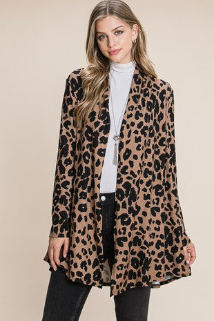 Animal Print Cardigan