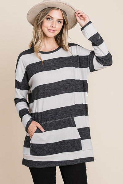 Striped Mid-Weight Sweater