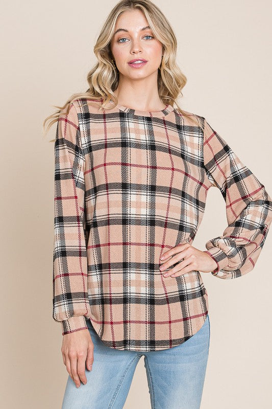 Plaid Sweatshirt