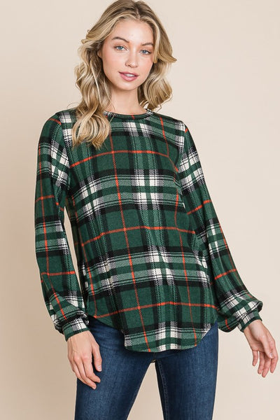 Plaid Sweatshirt