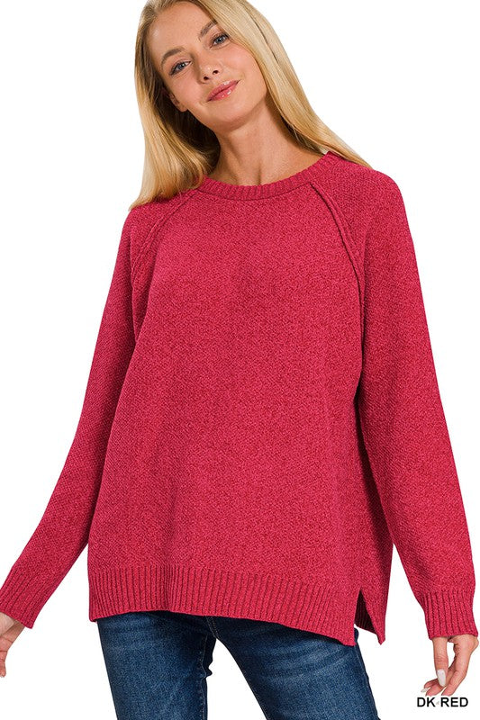 Chenille Raglan Sweater